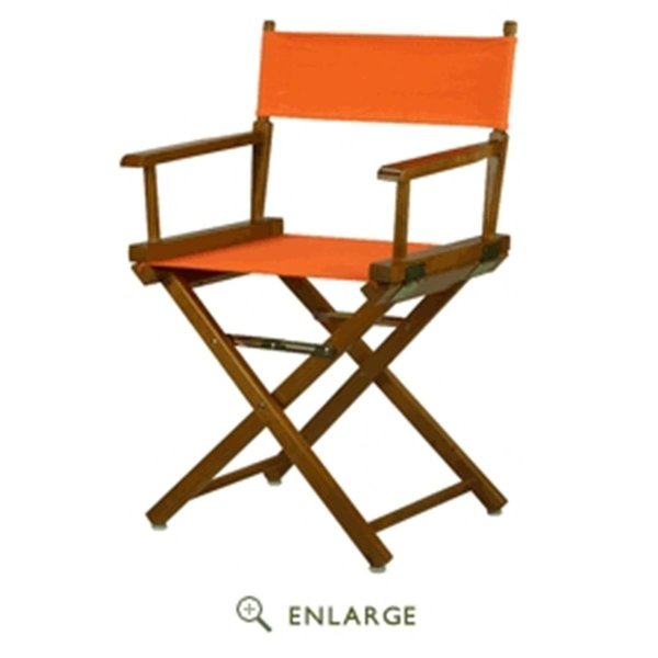 Casual Home Casual Home 200-55-021-59 18 in. Directors Chair Honey Oak Frame with Tangerine Canvas 200-55/021-59